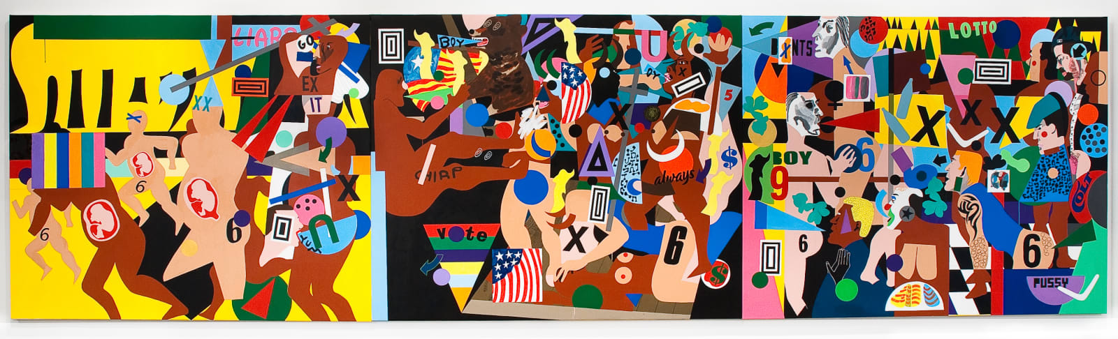 Nina Chanel Abney, I Dread to Think (1 of 3), 2012