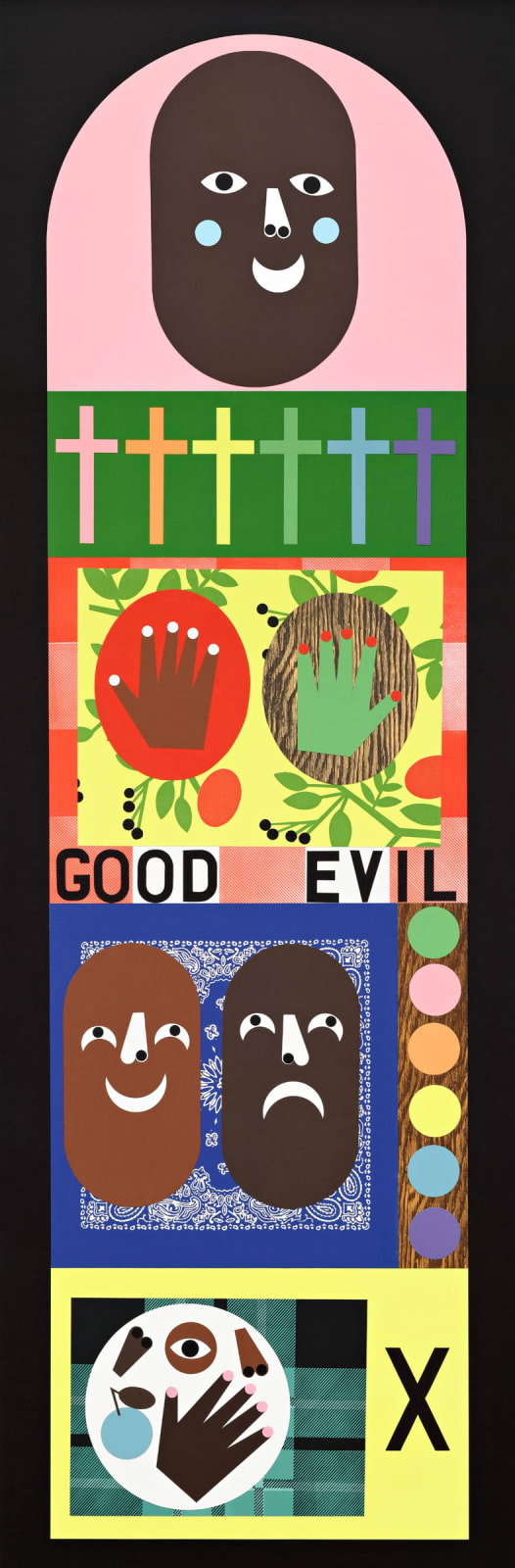 Nina Chanel Abney, Throwing Light, Catching Shade # 4, 2024