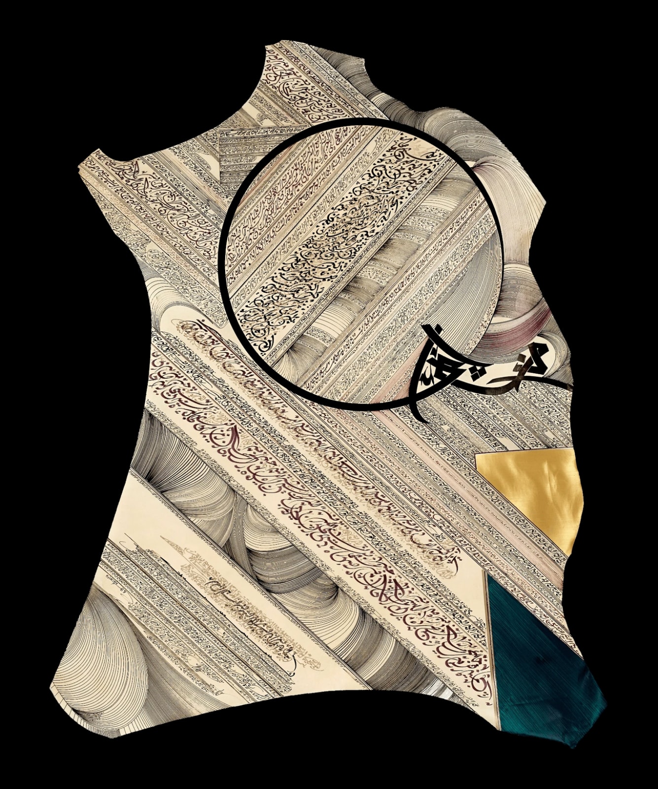 Untitled - Calligrams on Vellum, 2005