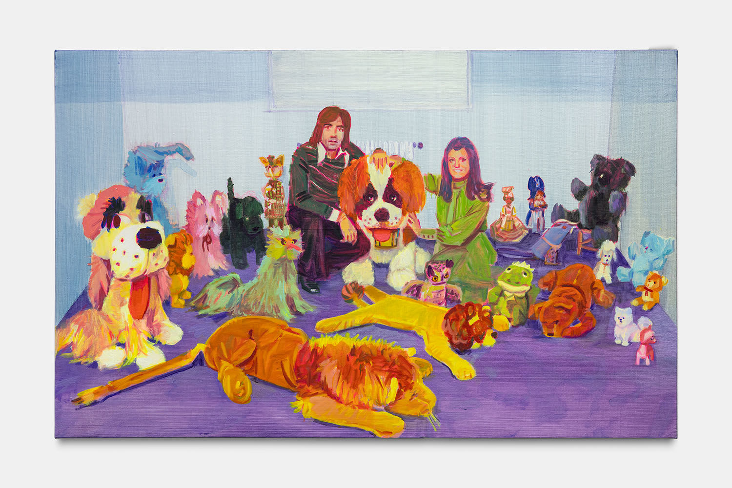 Nina Childress, Family of 24 (color study), 2024