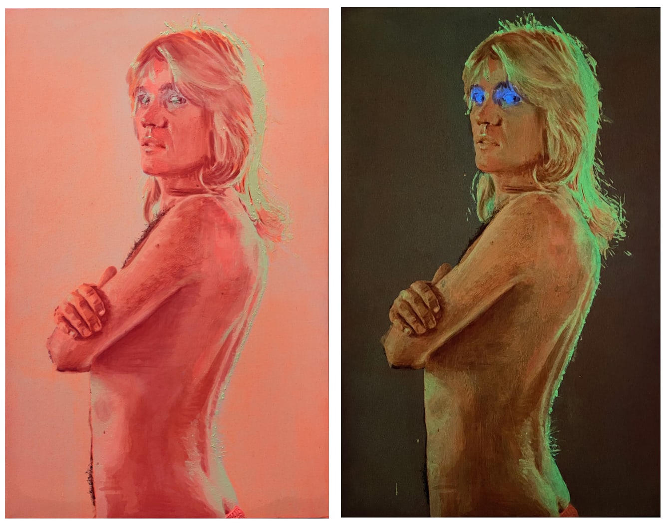 Nina Childress, Patrick à poil, 2021