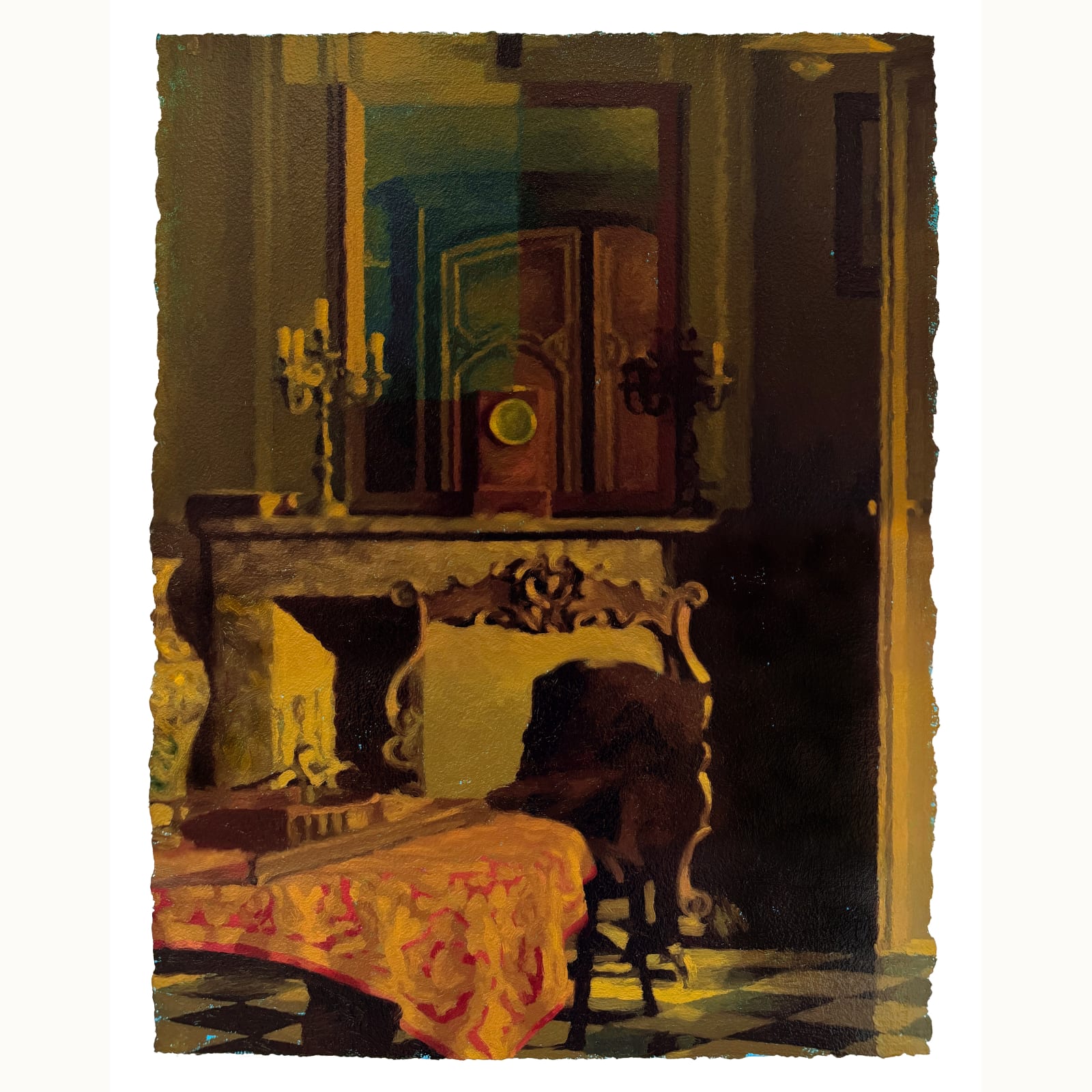 Tim Wilson, Mantel V/Double Mirror, 2024