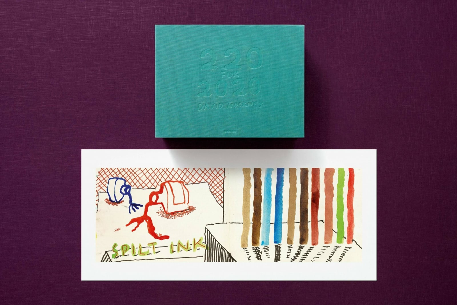 David Hockney, 220 for 2020. Art Edition No. 1–100 ‘Spilt Ink with Tests’, 2022