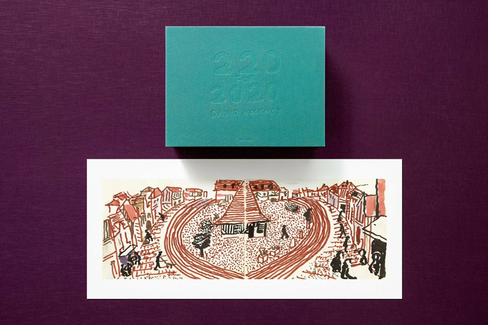 David Hockney, 220 for 2020. Art Edition No. 301–400 ‘My Second Drawing of Beuvron-en-Auge’, 2022