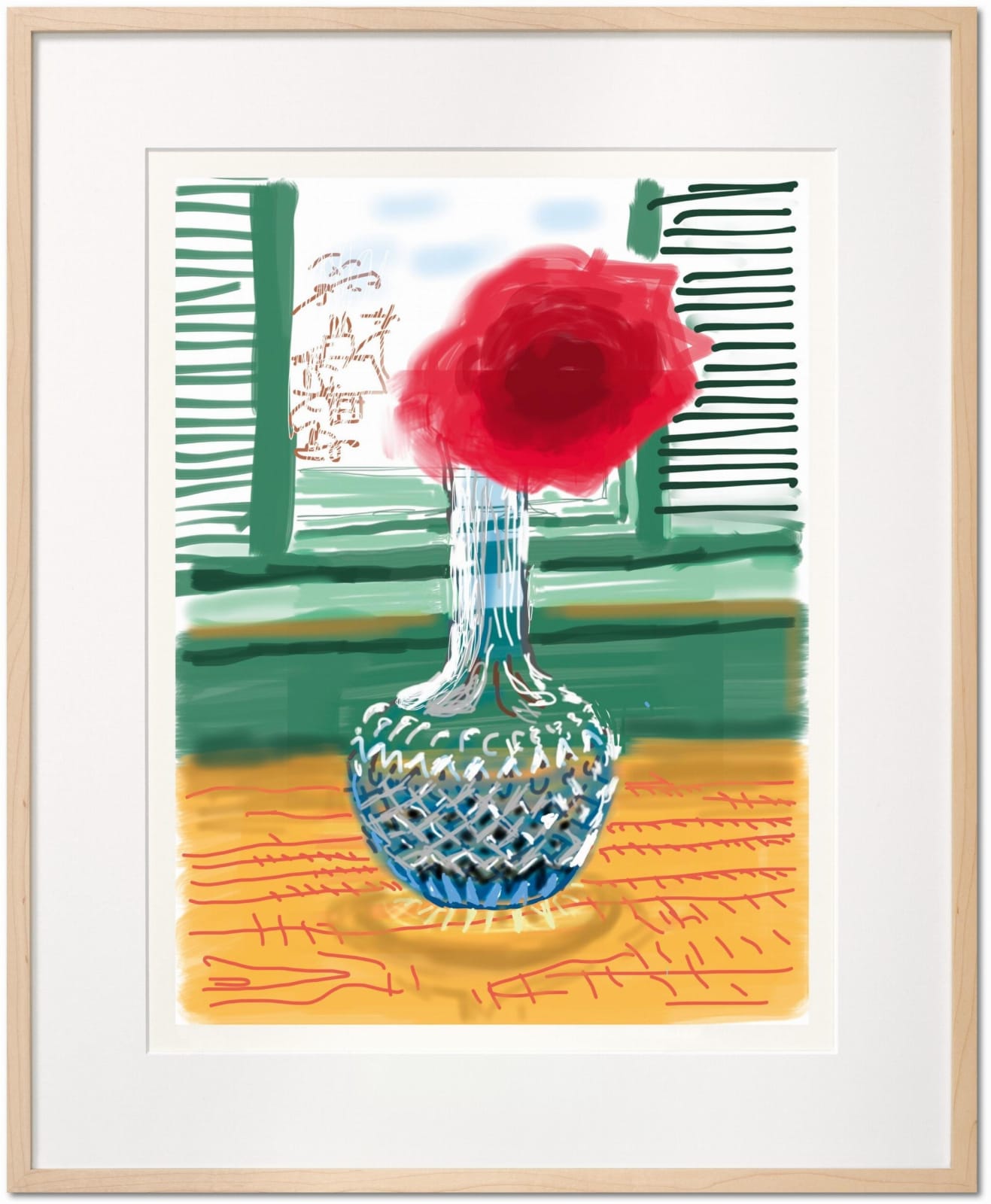David Hockney, My Window. Art Edition (No. 251–500) ‘No. 281’. 23rd July 2010, 2020