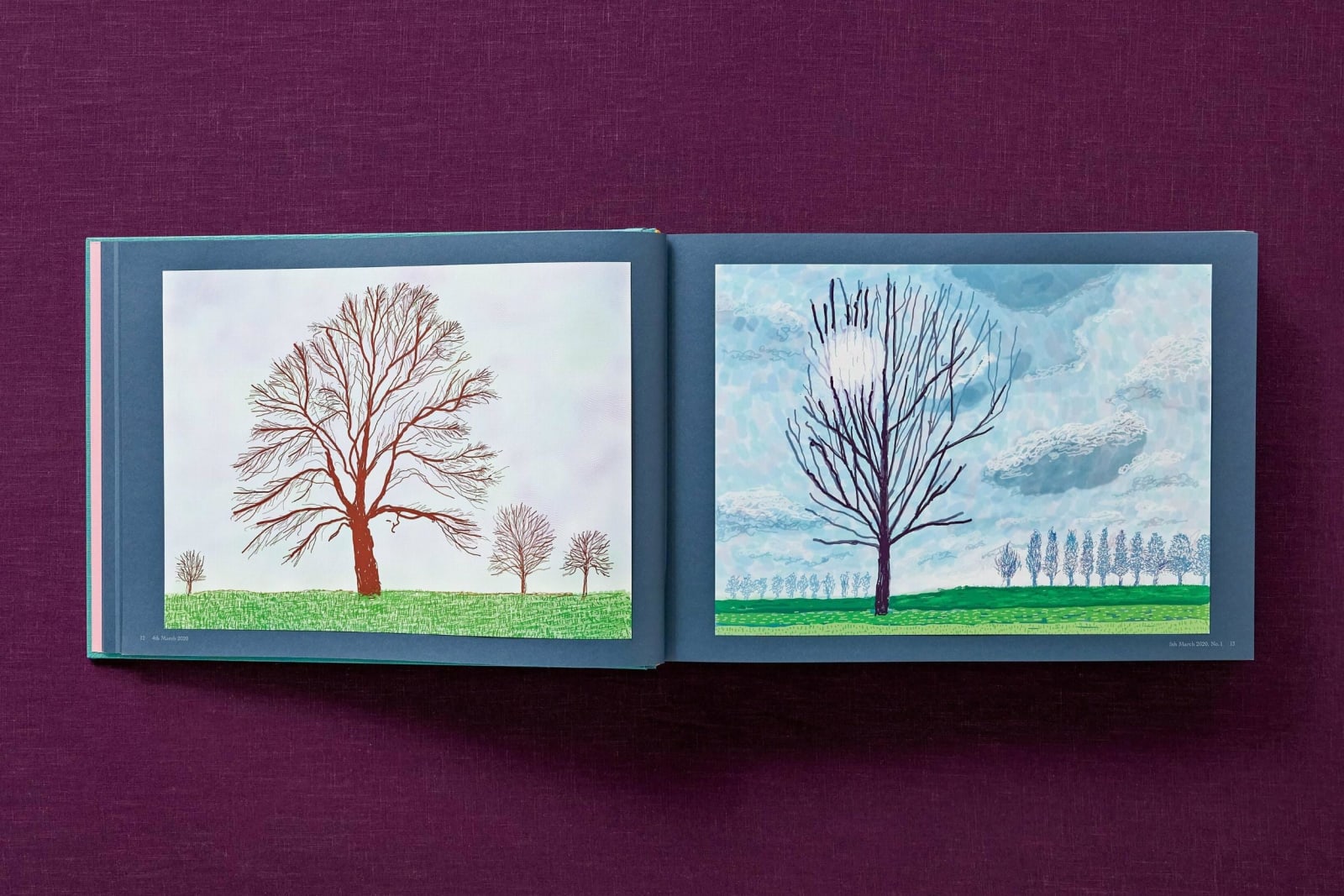 David Hockney, 220 for 2020. Art Edition No. 201–300 ‘Two Chairs and Rain on Window’, 2022