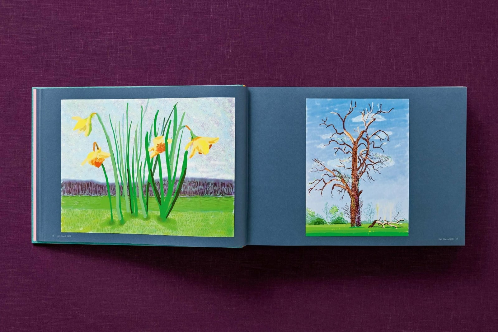 David Hockney, 220 for 2020. Art Edition No. 301–400 ‘My Second Drawing of Beuvron-en-Auge’, 2022