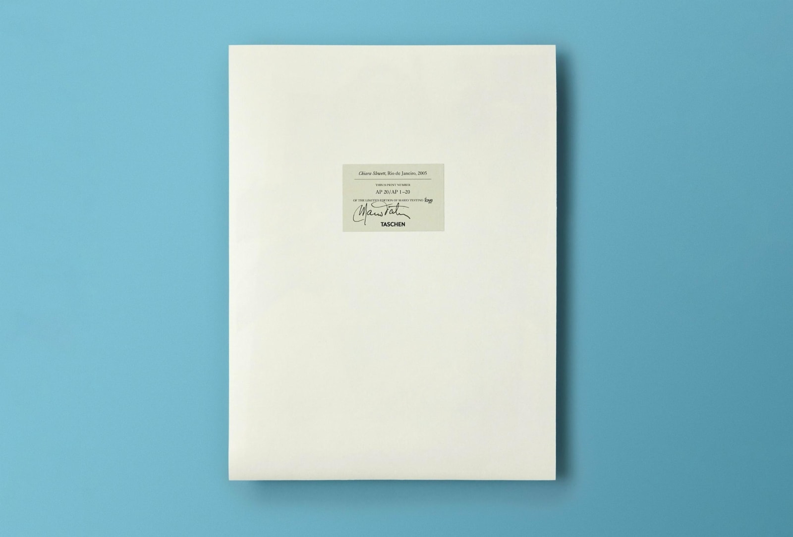 Mario Testino, I Love You, Art Edition No. 1-100, 2022