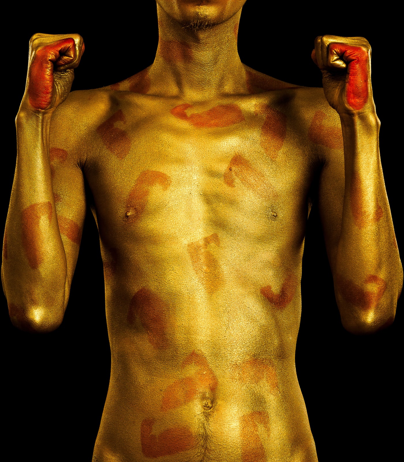 Moe Satt, Other Side of revolution (Gold), 2018