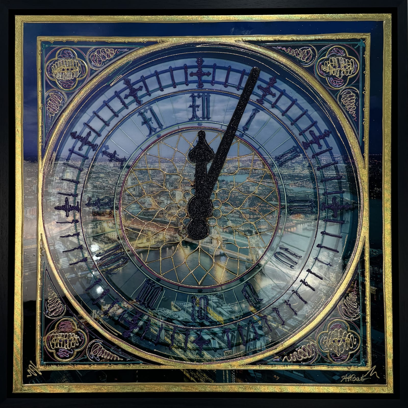 London_BigBen_River_Thames_Clock_Gold