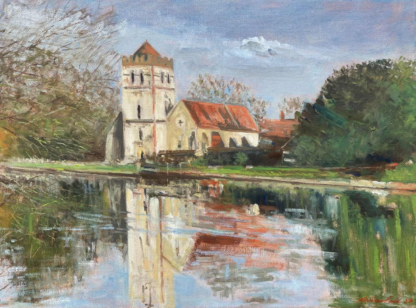 Andrew Field, All Saints Church Bisham, January Afternoon, 2024