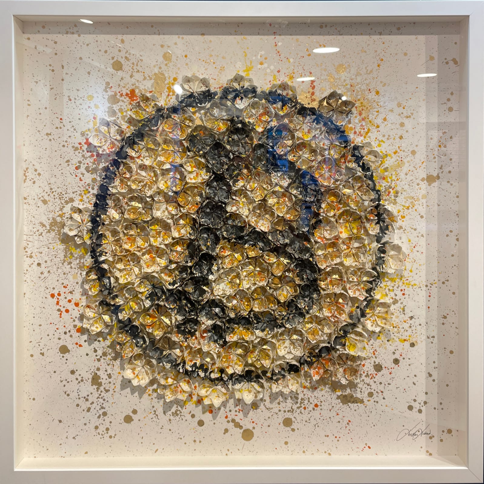 BTC Currency in yellow and black