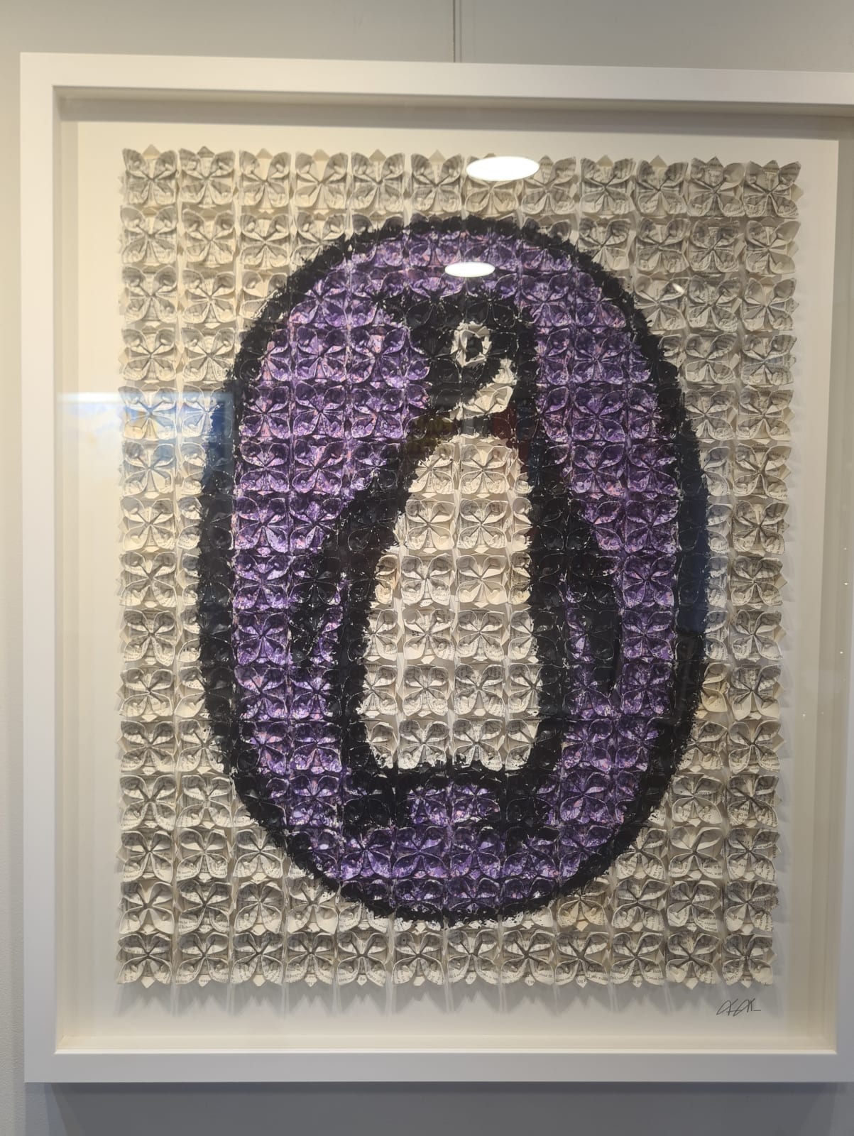 Penguin artwork in purple