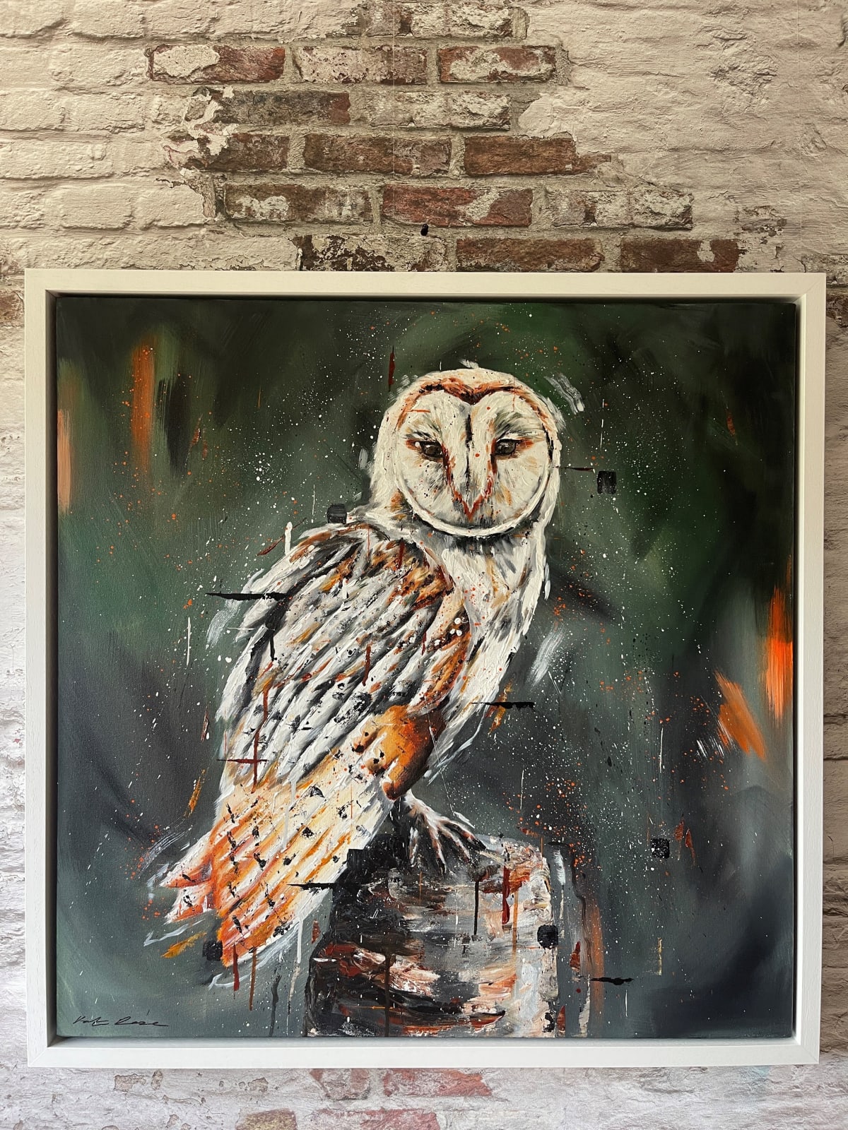 Owl on perch