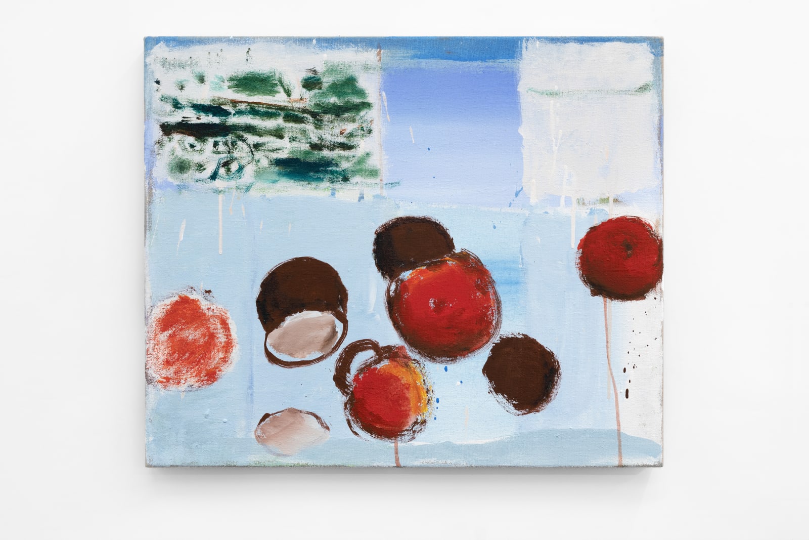 Sally Anderson, Apple and eggs with Tweed view, 2025