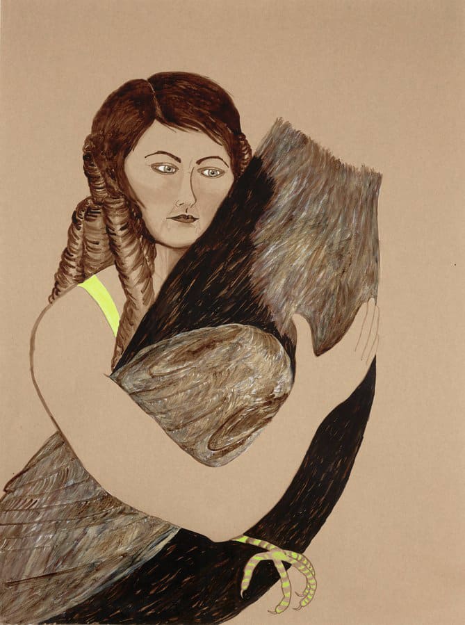 Joan Ross, Joan as a colonial woman looking at the future, 2021