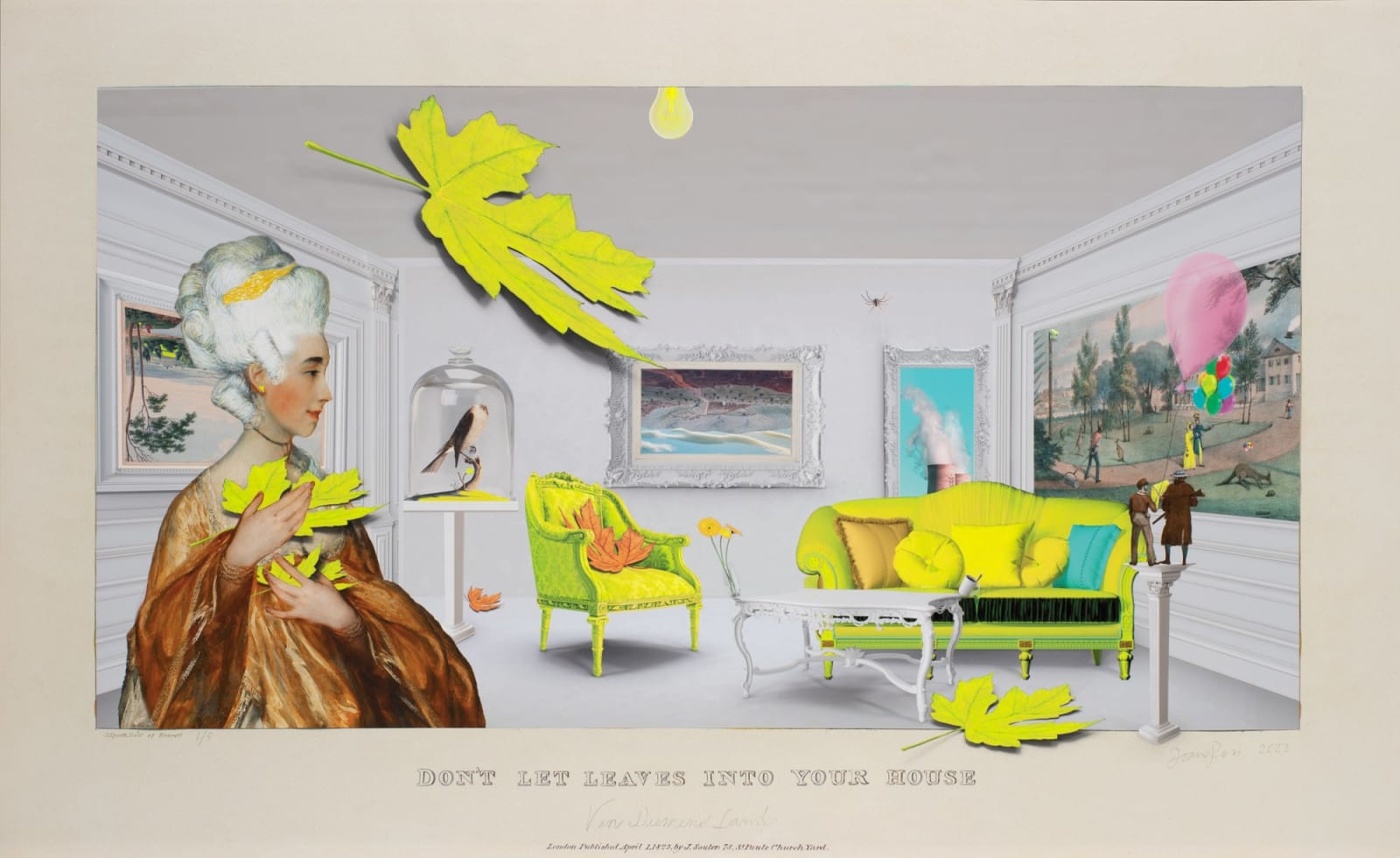 Joan Ross, Don't let leaves into your house, 2023