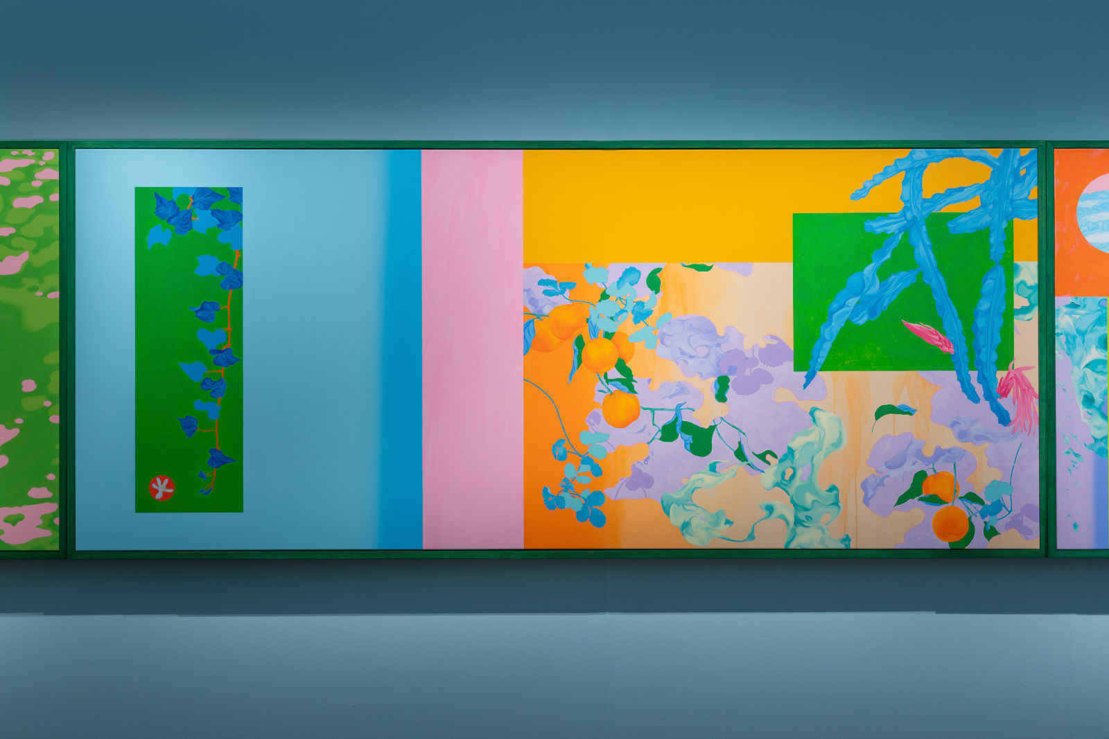 Louise Zhang, Sun and unfolding green: between clouds and mountains, 2025