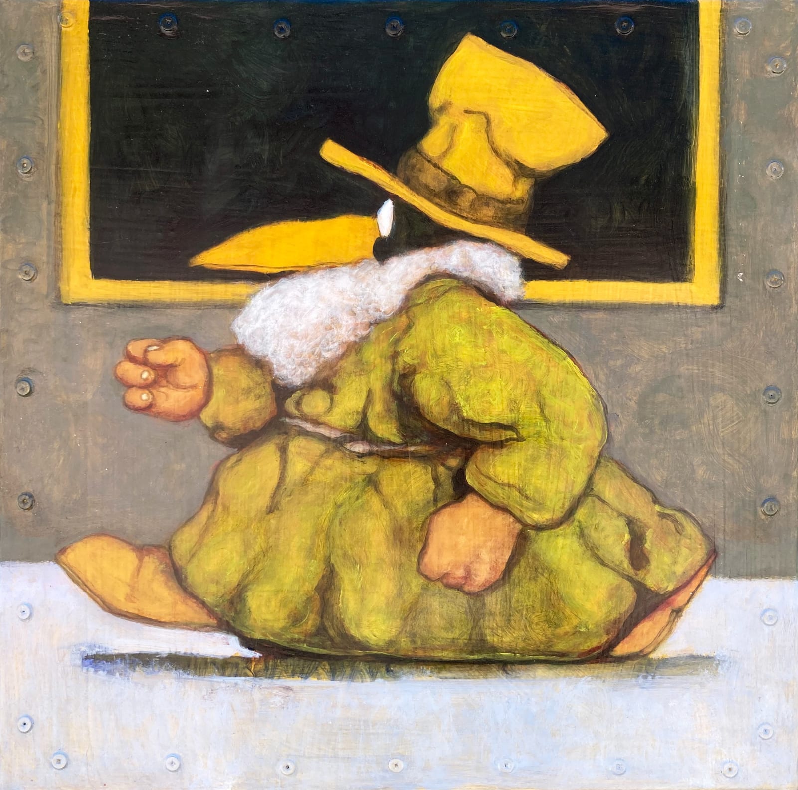 Santiago Perez, Black Painting with a Mergatroid