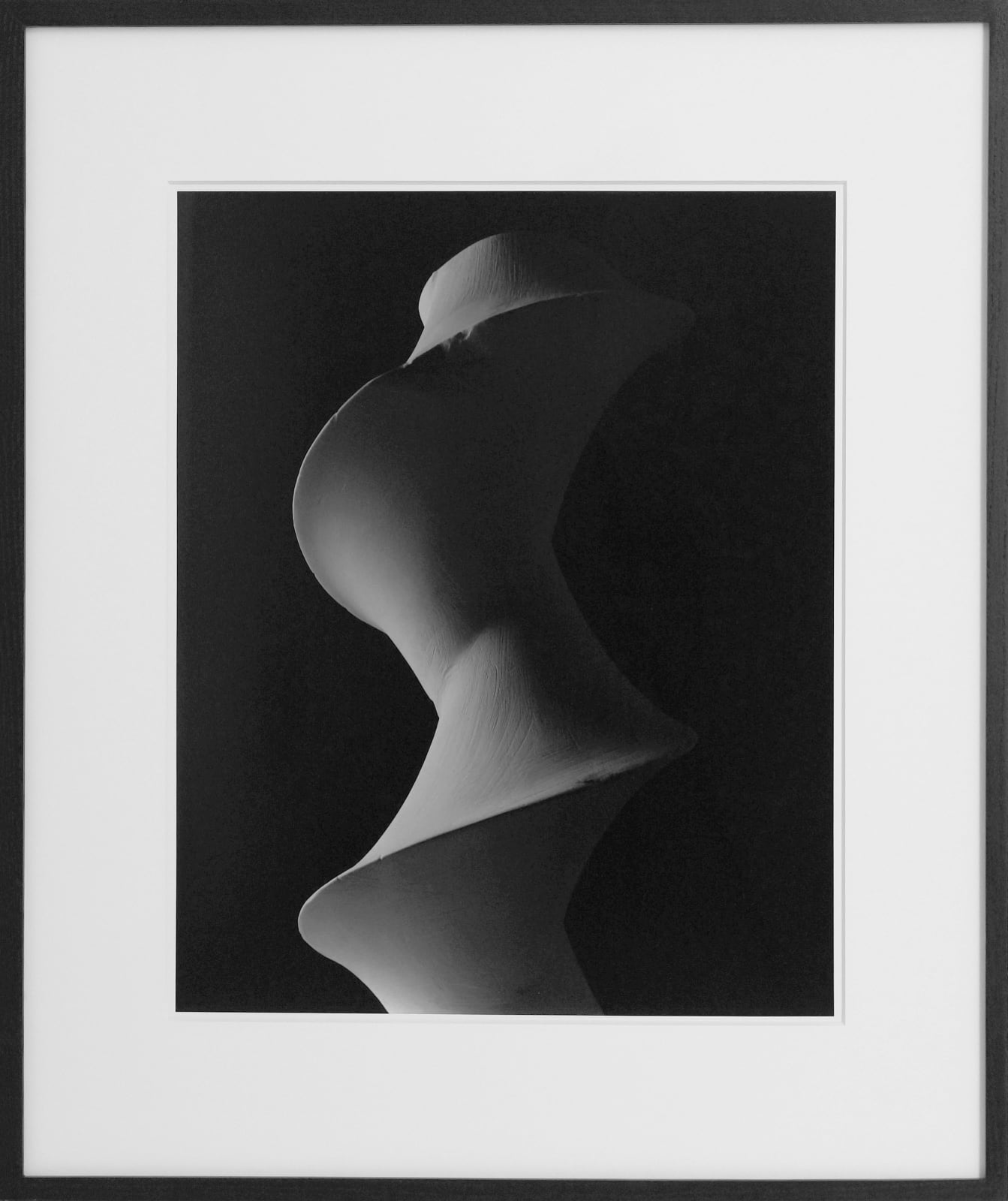 Hiroshi Sugimoto, Dini's surface: a surface of constant negative curvature obtained by twisting a pseudosphere, 2004