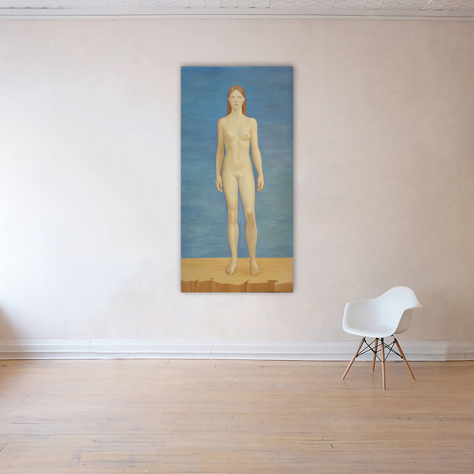 Alberto Gálvez, desnudo azul-giotto