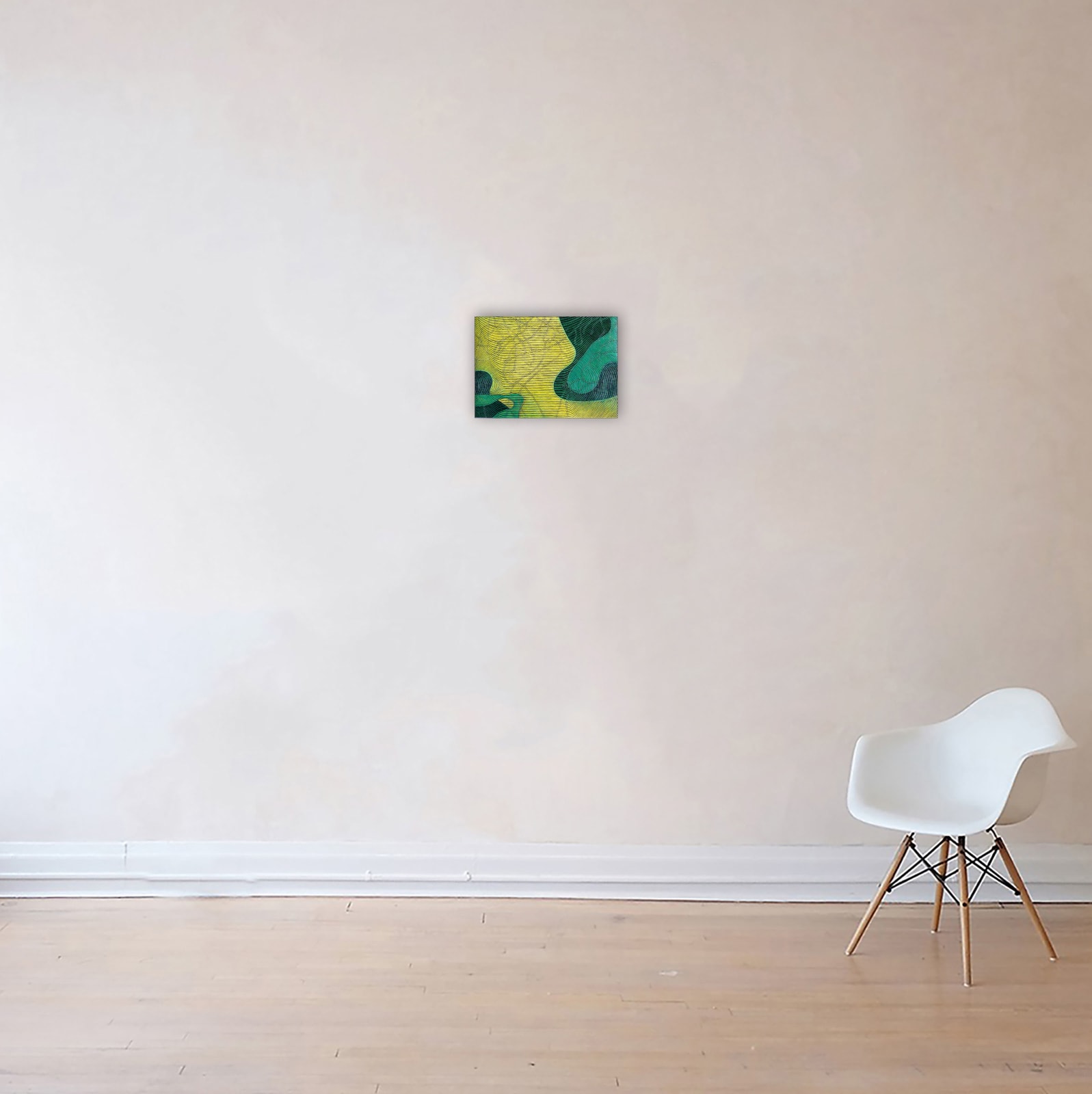 Diana Moore, Rotating Lines (Yellow Field Area)