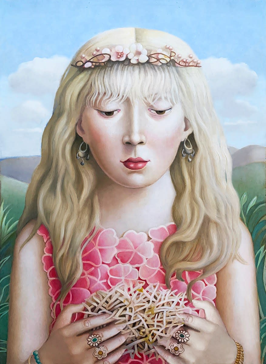 Amy Hill, Young Woman with Bean Sprouts