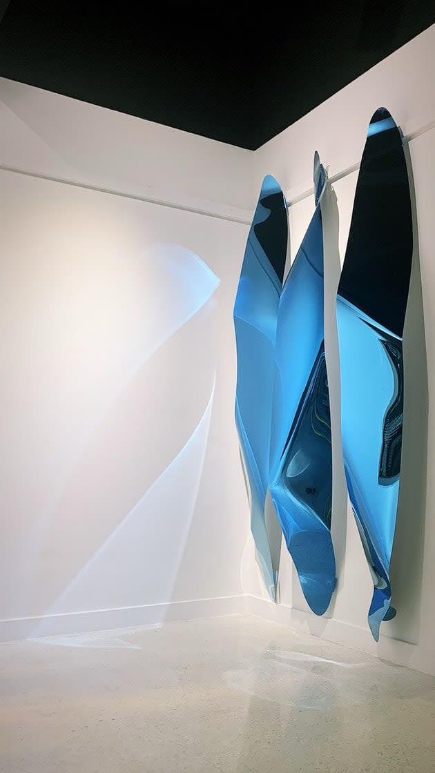 Hussain Jamil, Blue Lagoon - Triptych, 2025