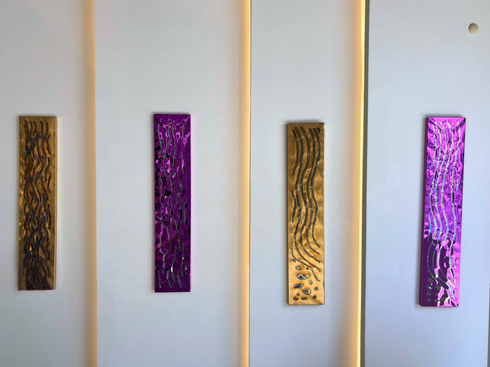 Hussain Jamil, Burnt by the Sea Gilded Scorch Ember in Pink, 2025