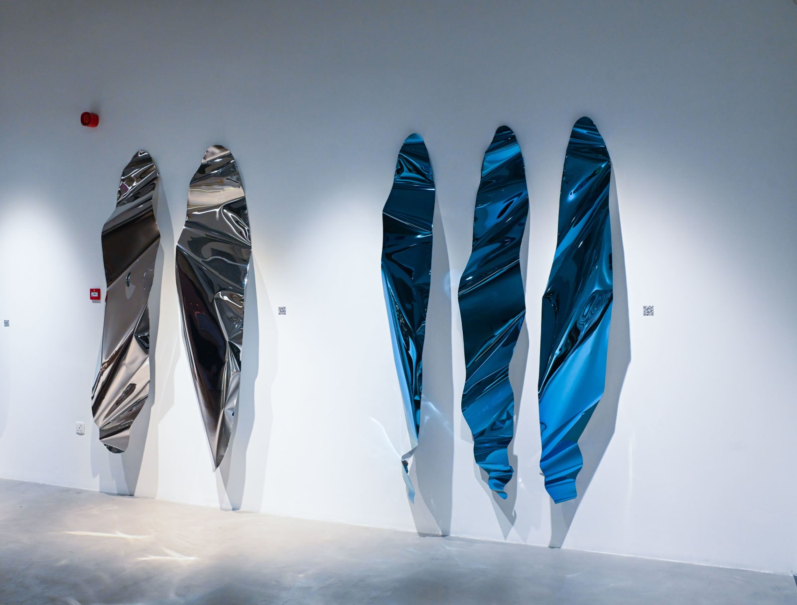 Hussain Jamil, Blue Lagoon - Triptych, 2025