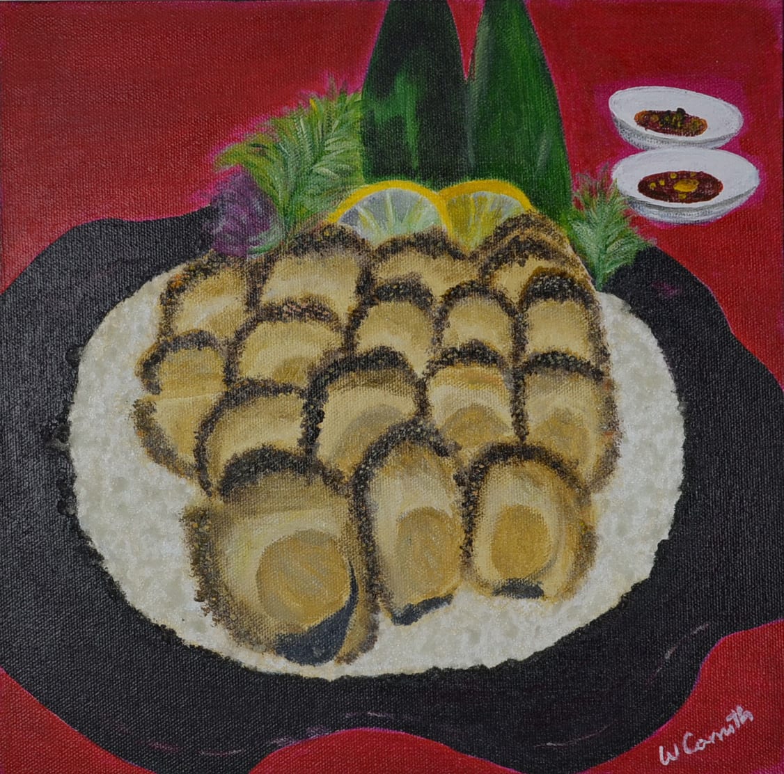 Winnie Carruth, Abalone Plate