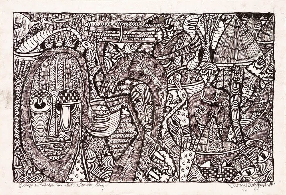 Prince Twins Seven-Seven, Shape of Mask in the Cloudy Sky, 1995