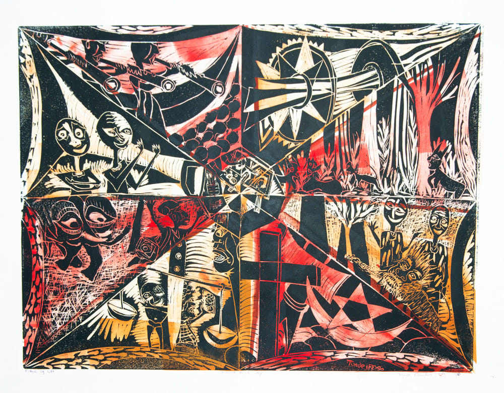 Tunde Odunlade, Fabric of Life, 1990