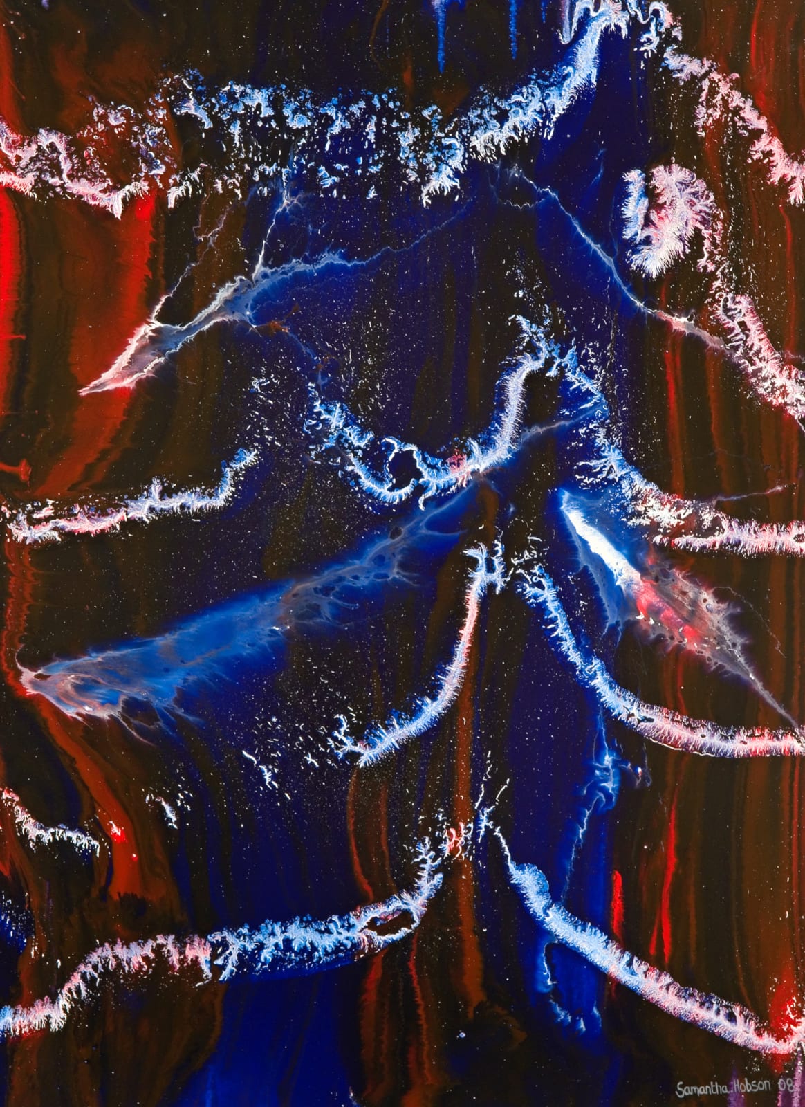 Samantha Hobson, Wave break ... calm night, 2008