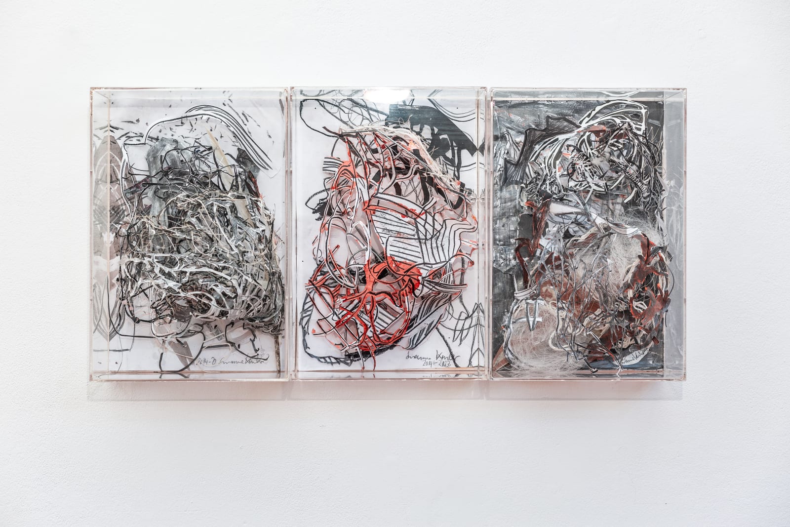 Susanne Kessler, Triptych Synaptic Drawing, 2014-22