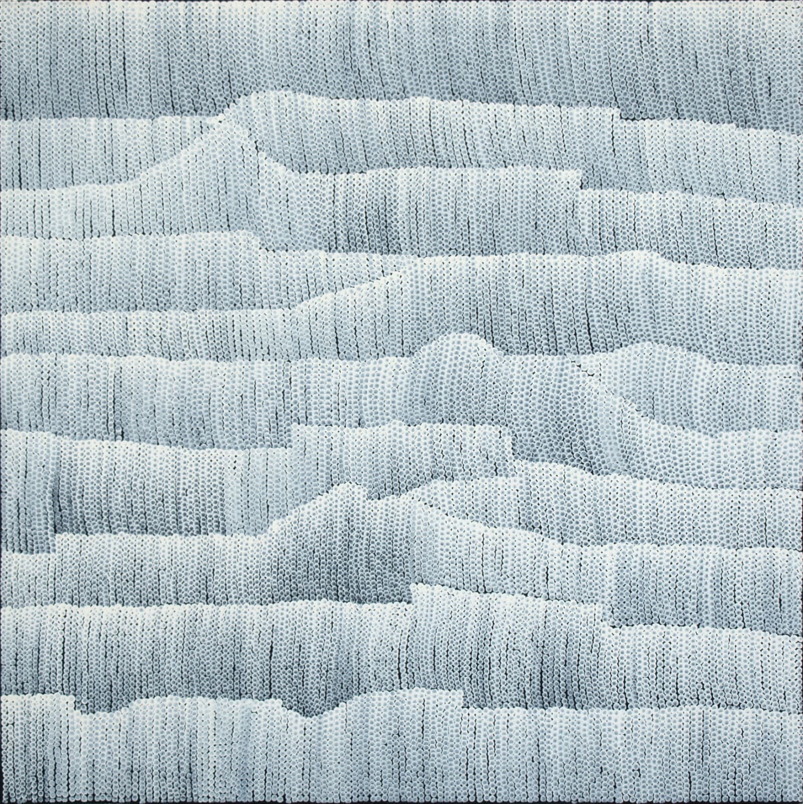 Jordan Ann Craig, Dot Drawing; White on Black no.4, 2019