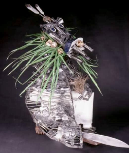 Sokari Douglas Camp, Otobo (Hippo) Masquerade, 1995