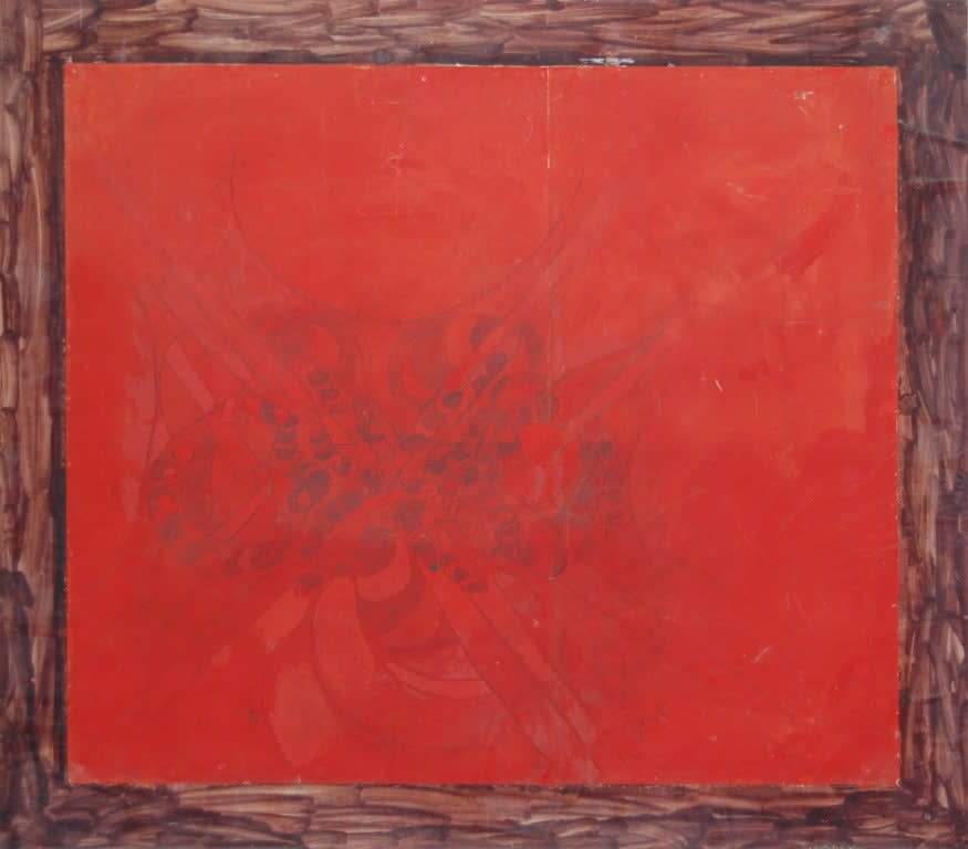 Gerald Wilde, Red Abstract (0-26), 1984