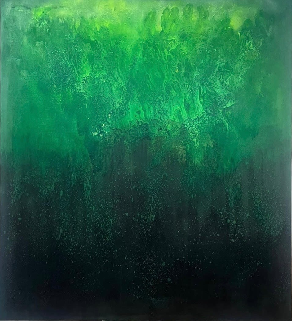 Govinda Sah 'Azad', Green Sphere: Life, 2023