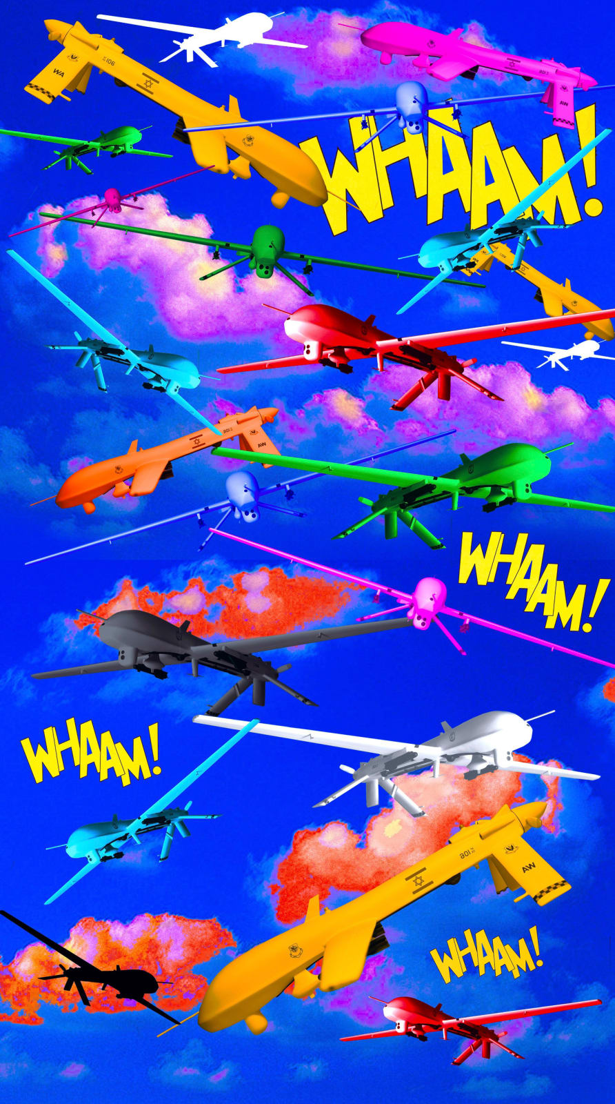 Laila Shawa, Gaza Sky, 2011