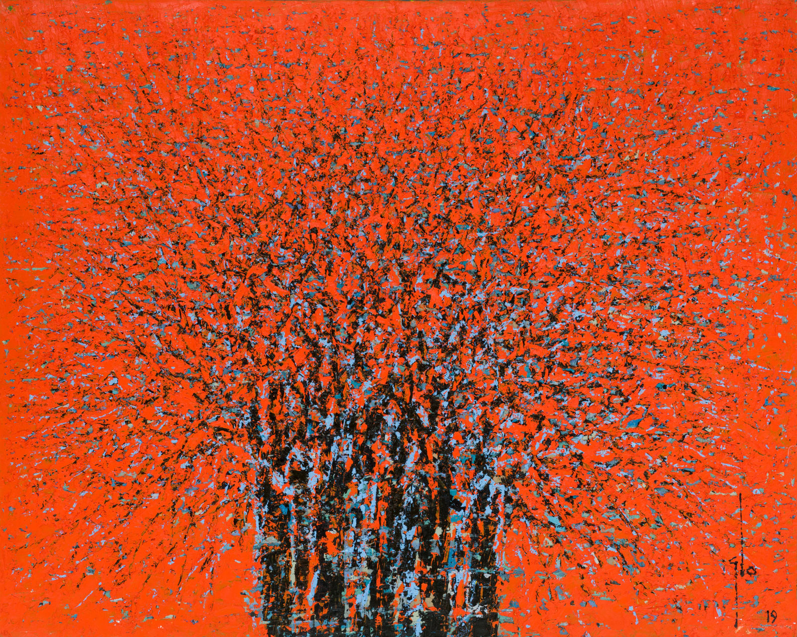 Ablade Glover, Red Forest II, 2019