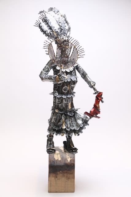 Sokari Douglas Camp, John Canoe Lace and Heels, 2021