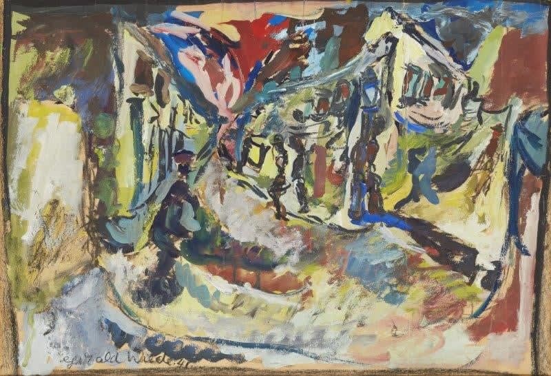 Gerald Wilde, Street scene, 1941