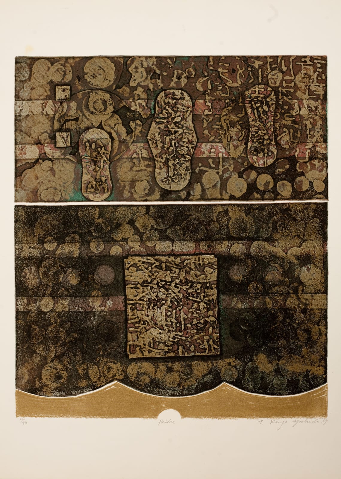 Kenji Yoshida, Priere, 1969