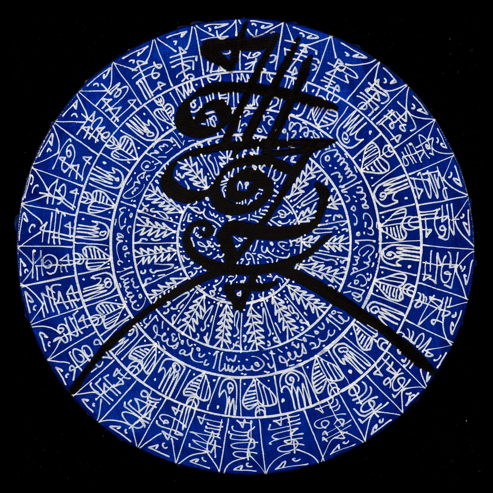 Rachid Koraïchi, 1. Les osties bleues, 2018