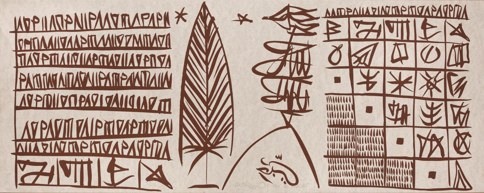 Rachid Koraïchi, The Angel with the Broken Feather, 2003