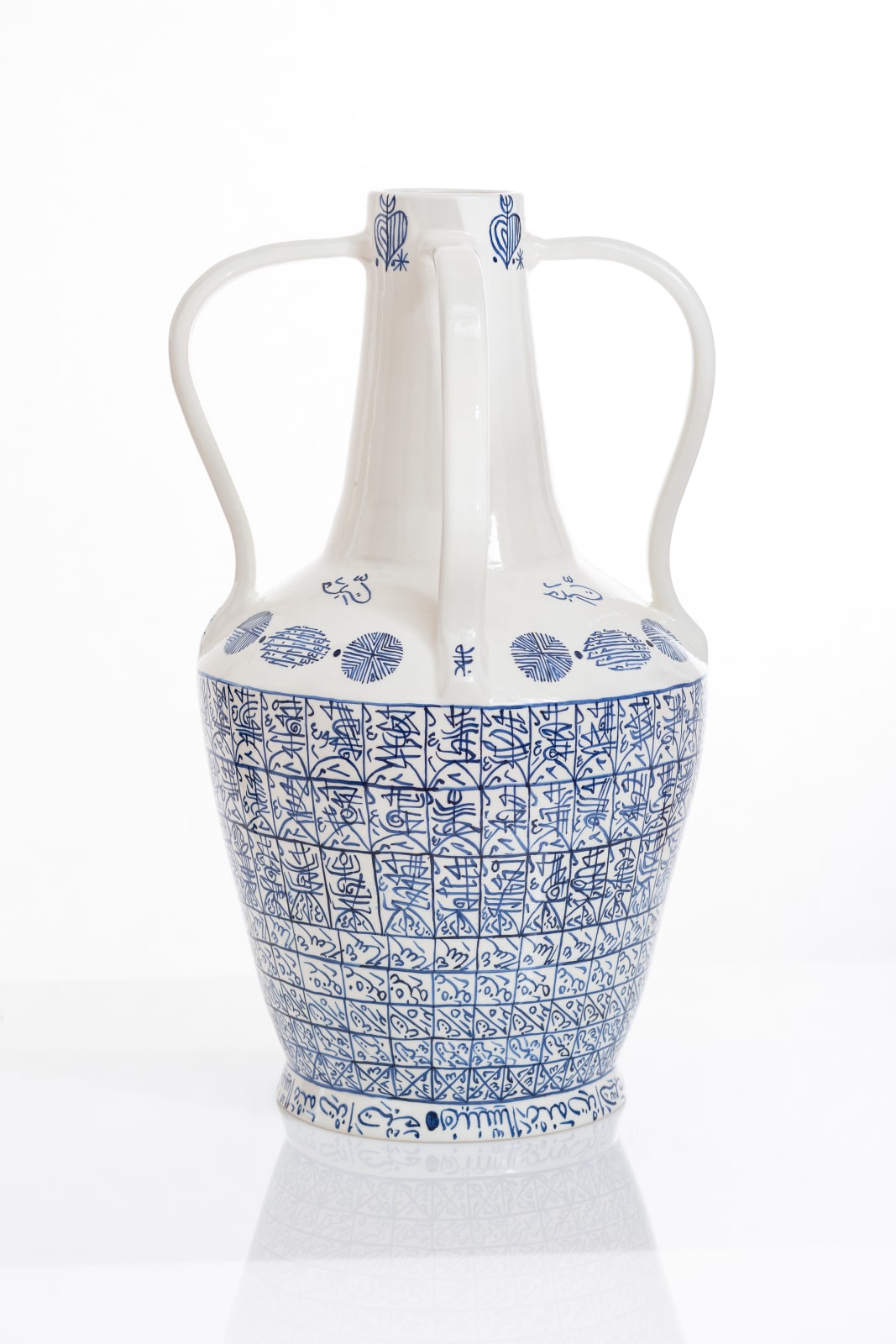 Rachid Koraïchi, From the series Lachrymatoires Bleues - Blue Lachrymatory Vases (vii), 2020