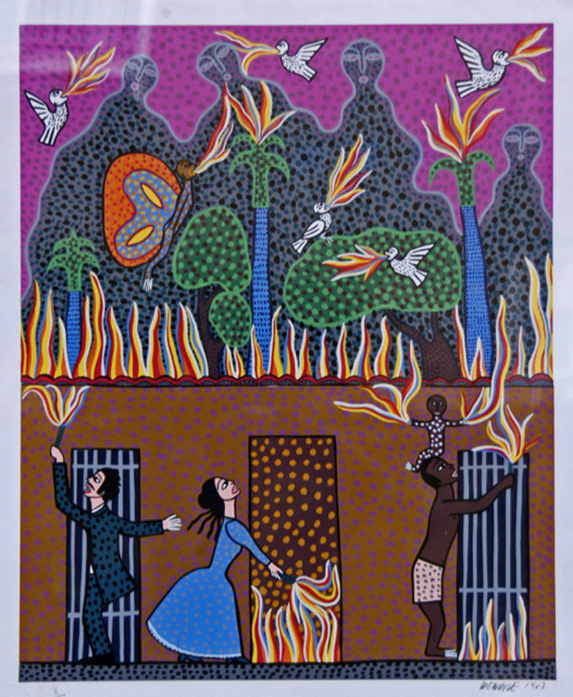 Manuel Mendive, Quema de Bayamo, 1983