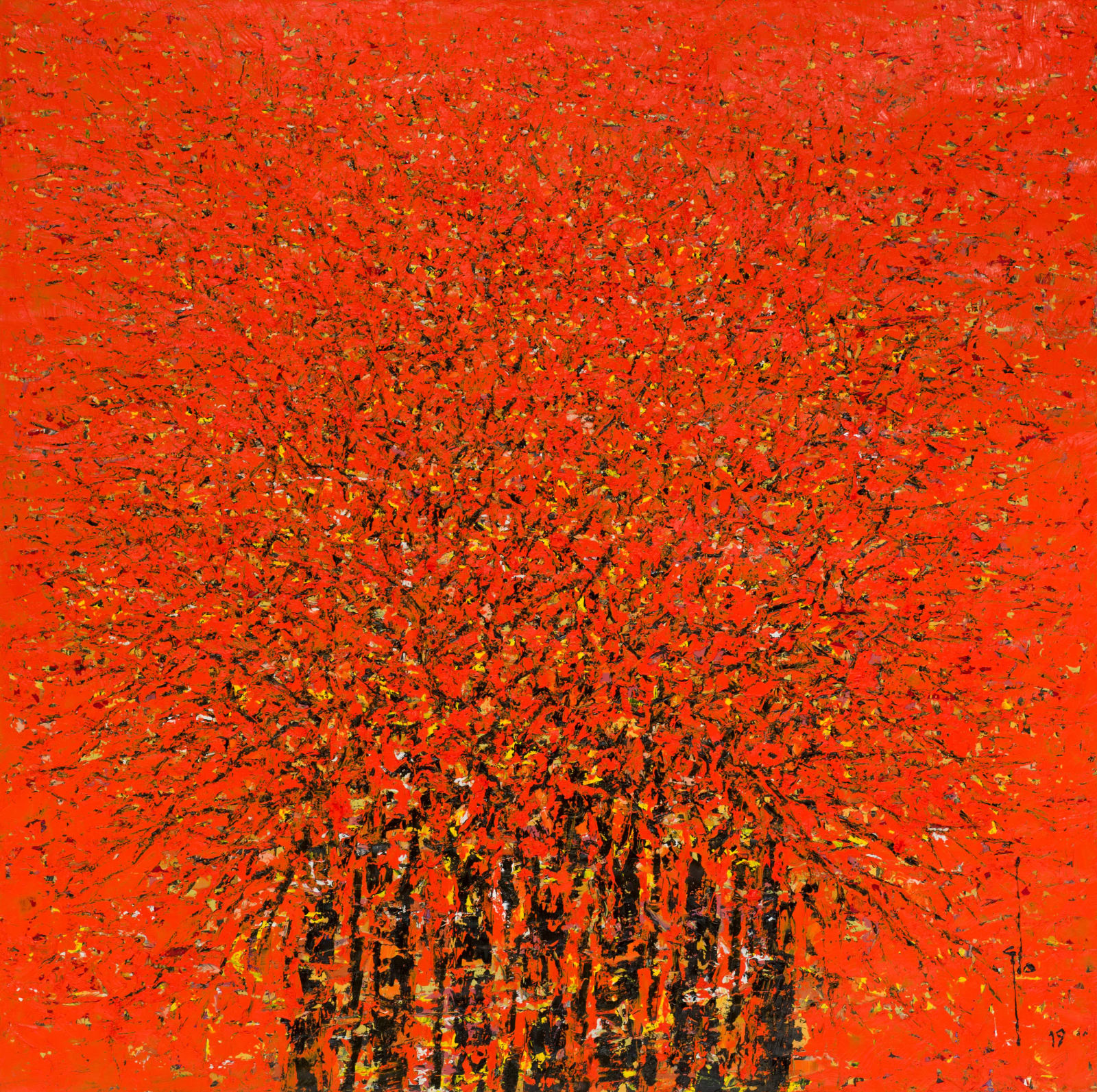 Ablade Glover, Red Forest IV, 2019