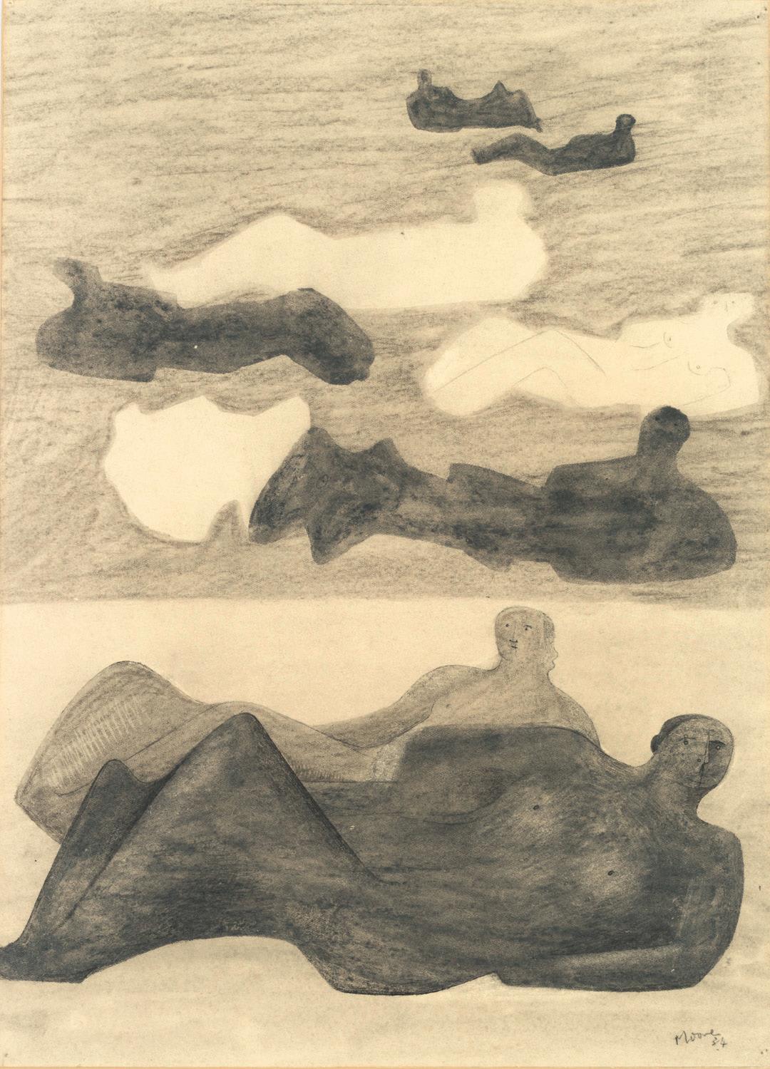 Henry Moore, Recumbent Figures, 1934